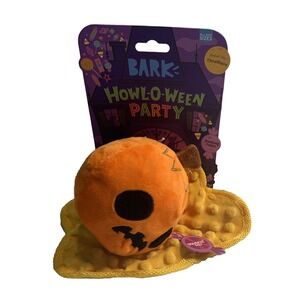 Bark Box DOG TOY Smashing Pupkin Crinkle Squeakers Size All Dogs NEW NWT